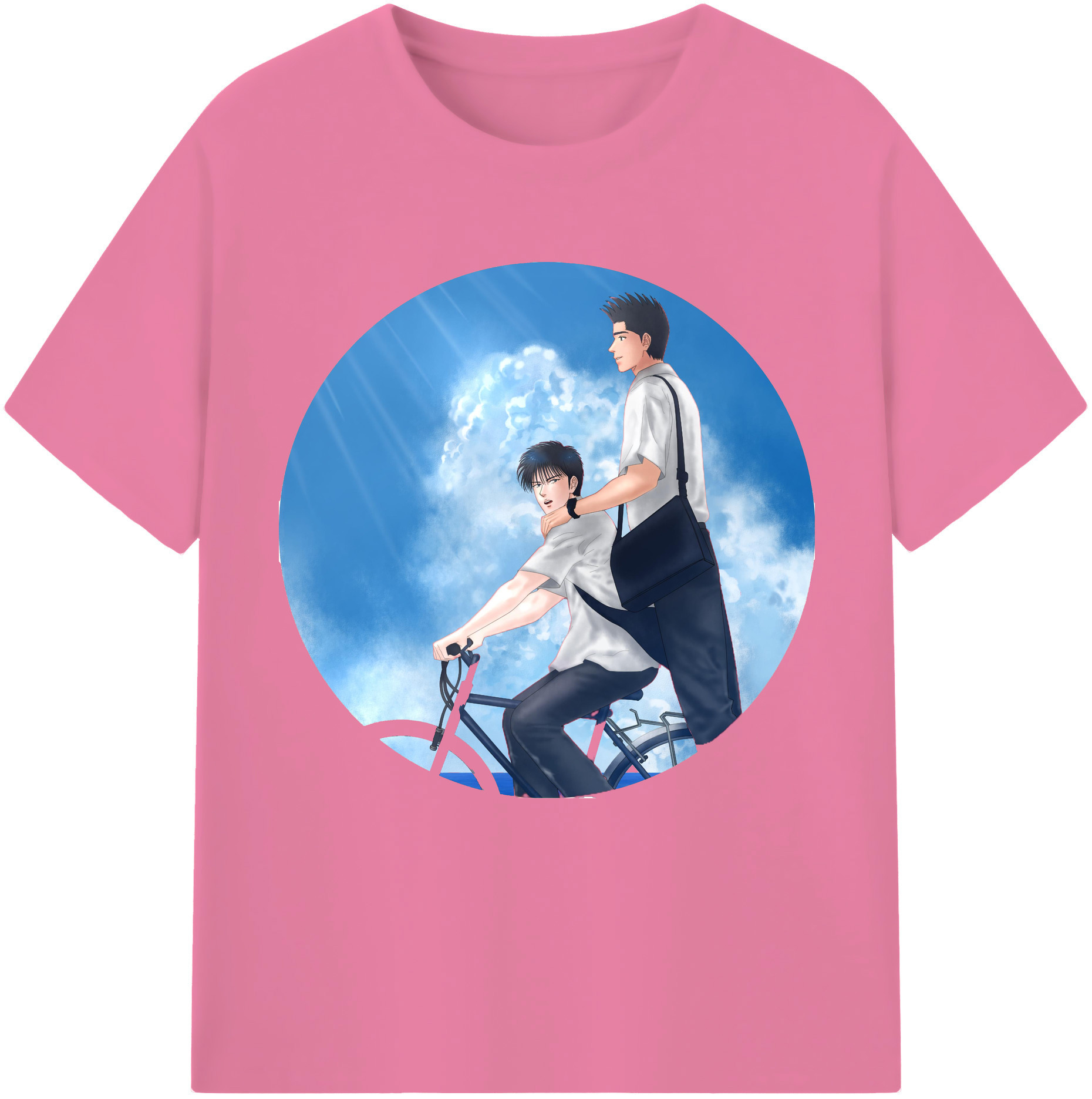 SLAM DUNK／スラムダンク 綿100％半袖Tシャツ（フロントプリント）
